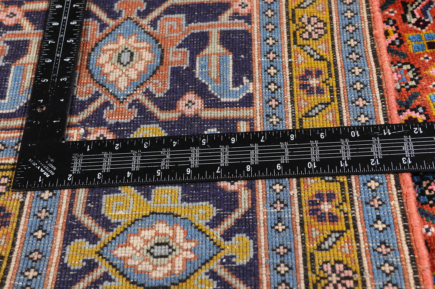 6 x 10 - Orange Vintage Tabriz Rug - 61475