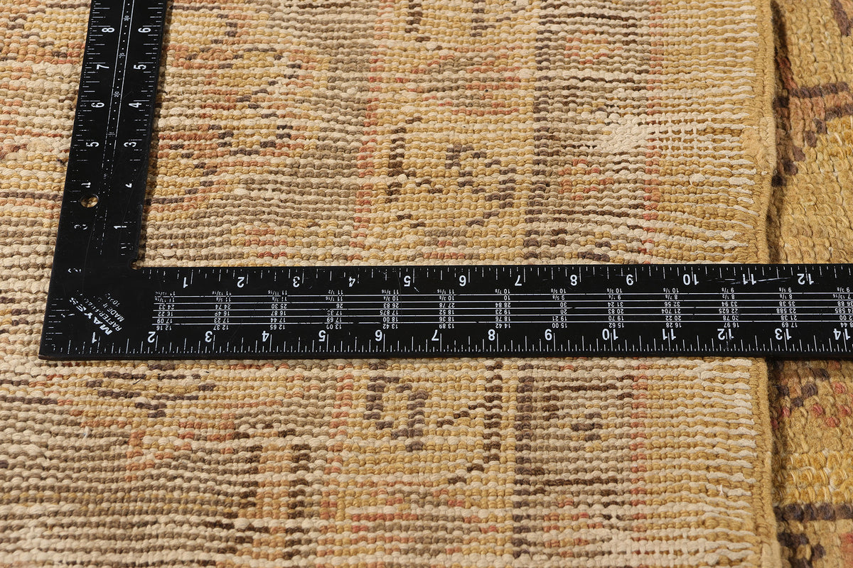 11 x 15 - Brown Antique Turkish Oushak Rug - 71497