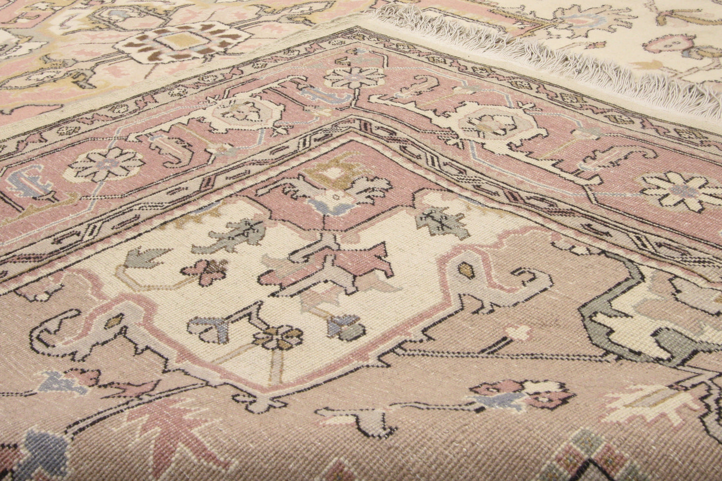 8 x 11 - Beige Vintage Turkish Sivas Rug - 71909