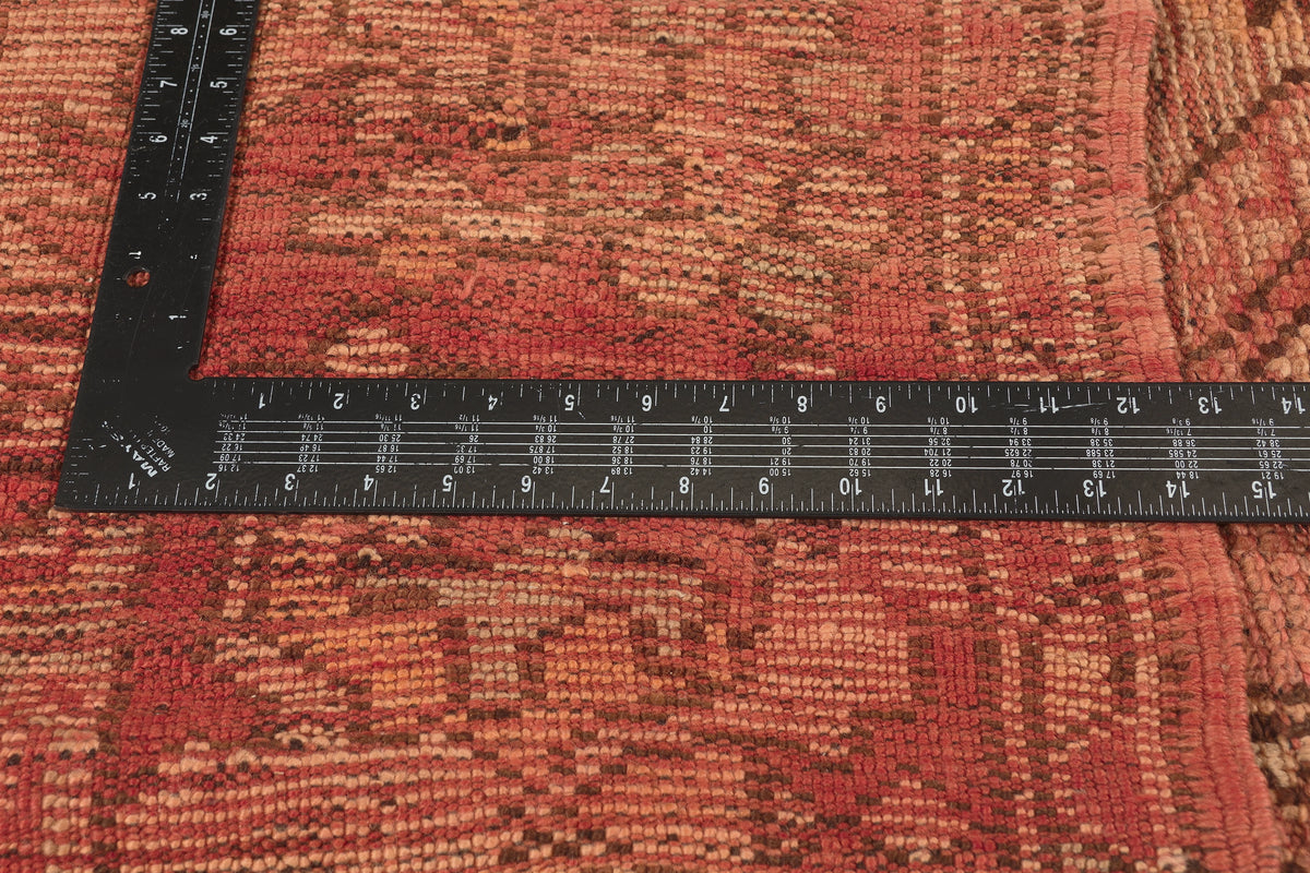 6 x 13 - Rust Vintage Turkish Oushak Rug - 72623