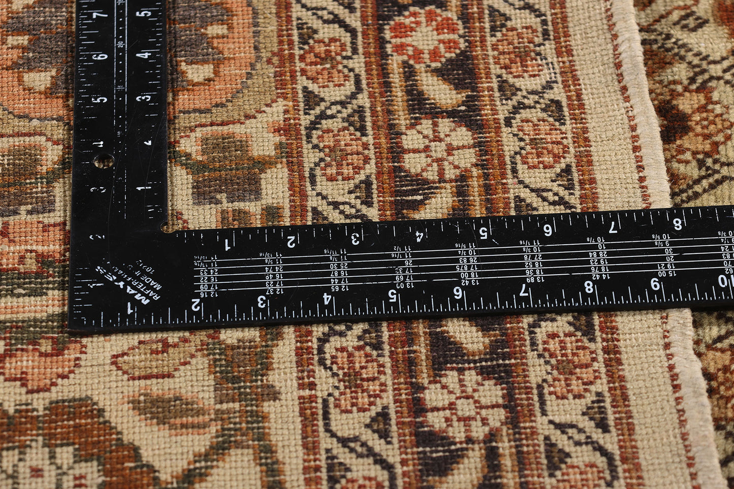 10 x 12 - Brown Antique Persian Tabriz Rug - 73538