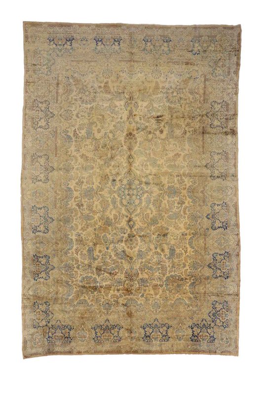 12 x 18 Antique Persian Kerman Rug 73654