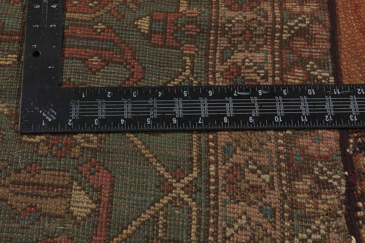 9 x 15 - Rust Antique Persian Bakshaish Rug - 73994