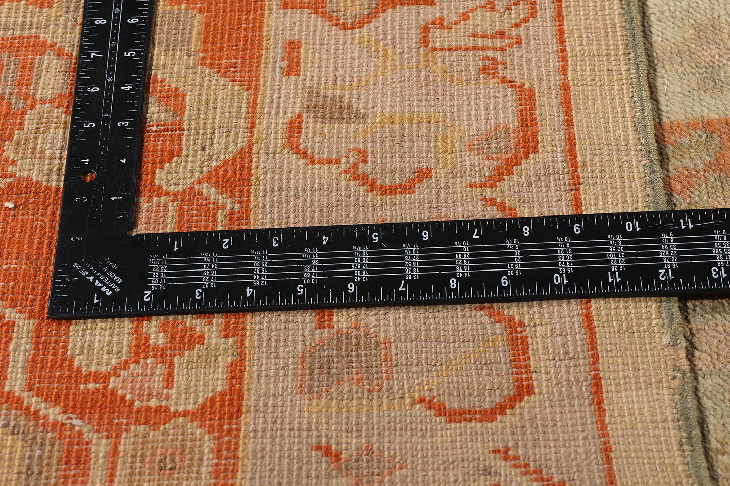 15 x 17 - Tan Antique Turkish Oushak Rug - 74255
