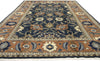7 x 10 - Blue Vintage Persian Mahal Rug - 75848