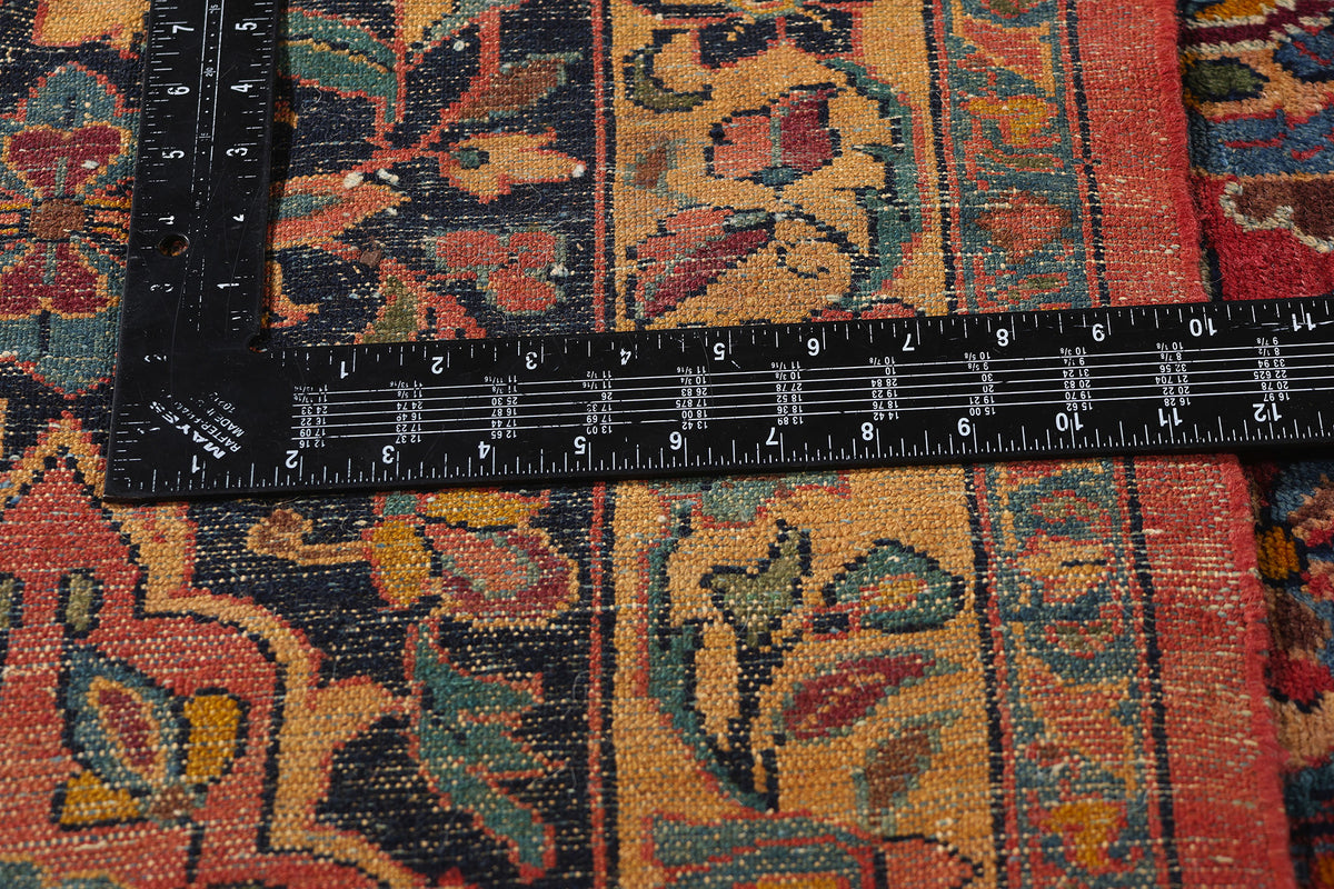 12 x 17 - Red Antique Persian Lilihan Rug - 77565