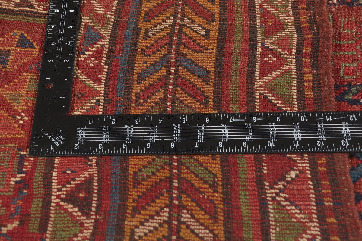 6 x 13 - Red Antique Afghani Bashir Rug - 78010
