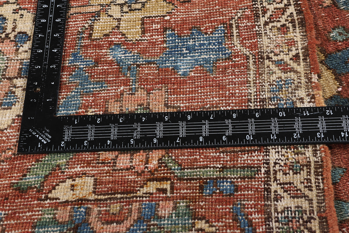 11 x 15 - Red Antique Persian Bakshaish Rug - 78290
