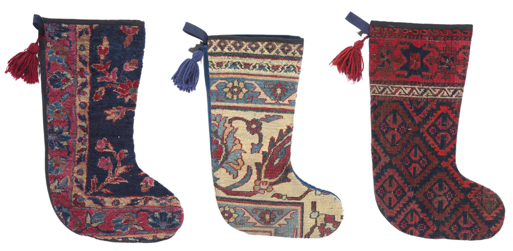 1 x 2 Antique Rug Christmas Stocking 79109