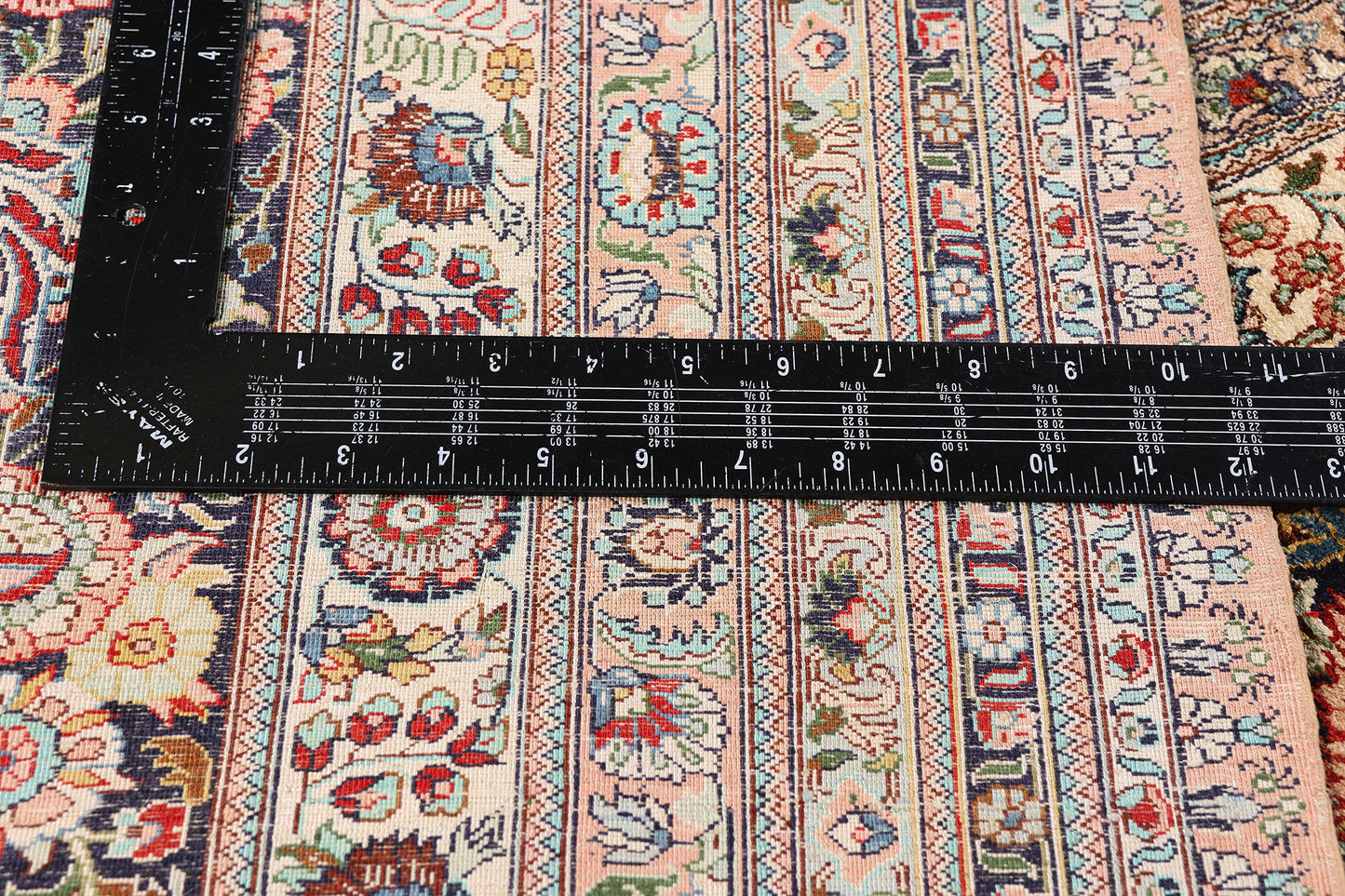 12 x 18 - Beige Vintage Chinese Qum Rug - 79157