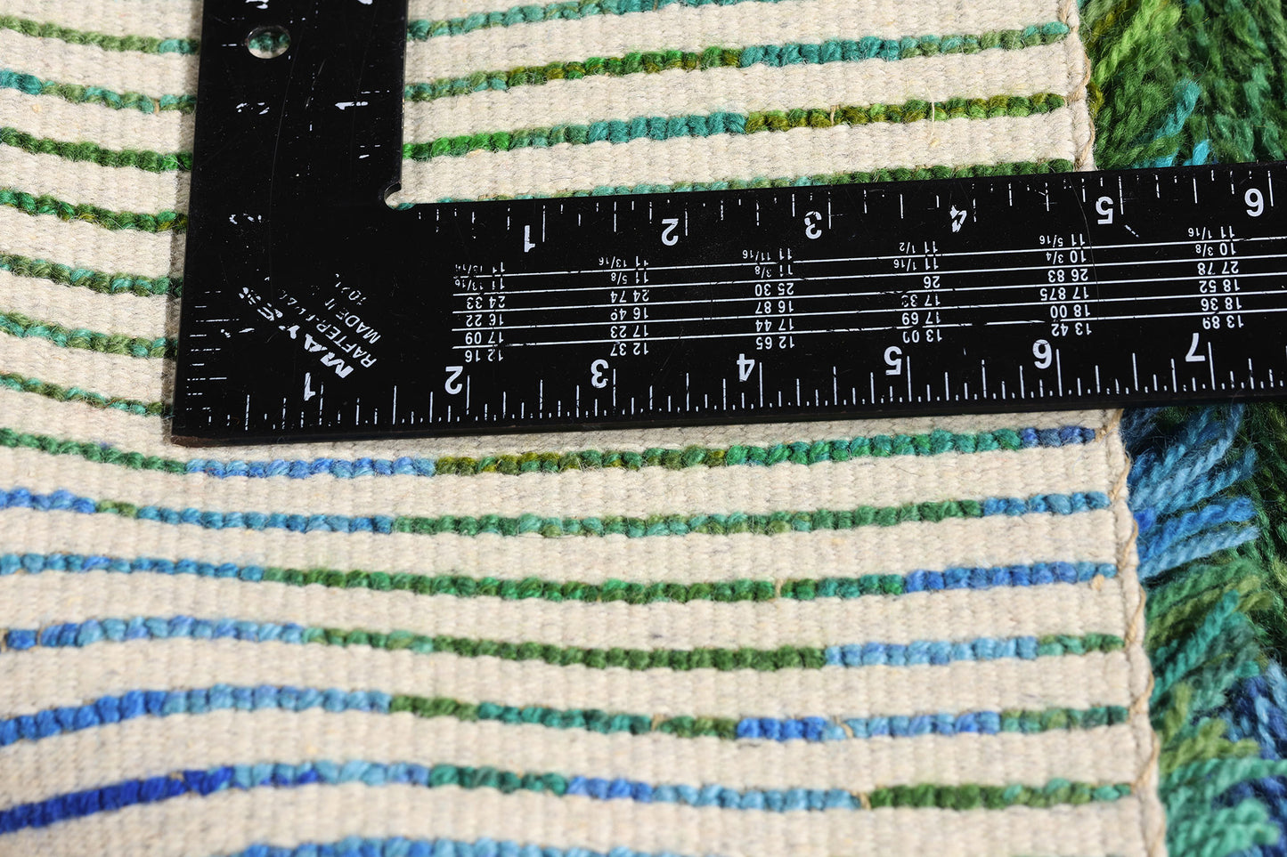 2 x 2 - Blue Vintage Rya Rug - 79386