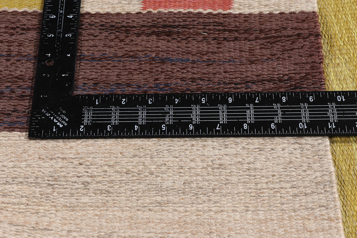 5 x 8 - Yellow Vintage Swedish Rollakan Rug - 79391