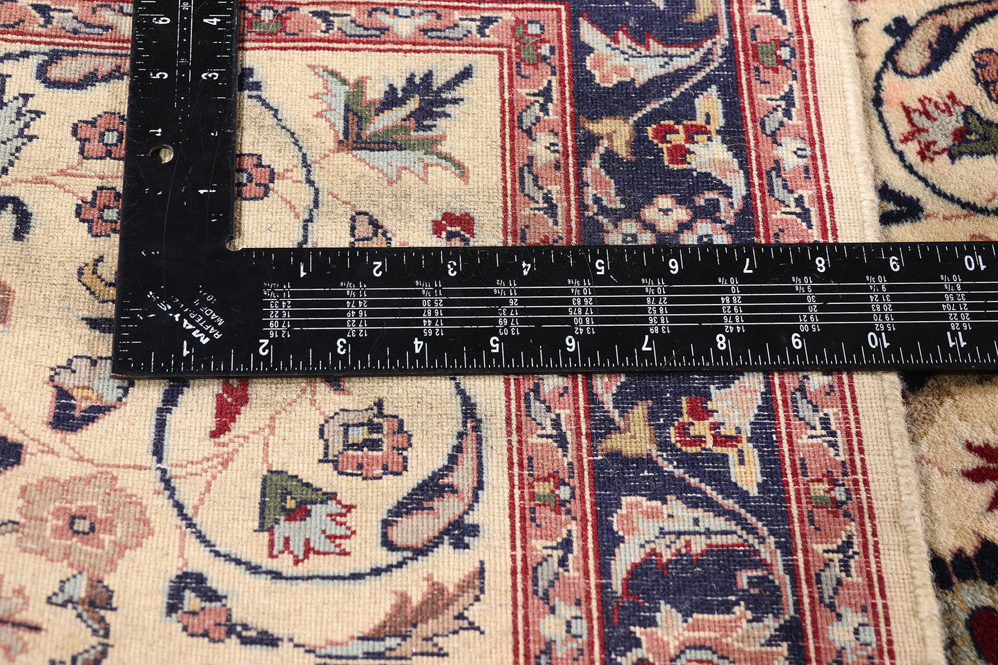 2 x 20 - Ivory Vintage Tabriz Rug - 79442