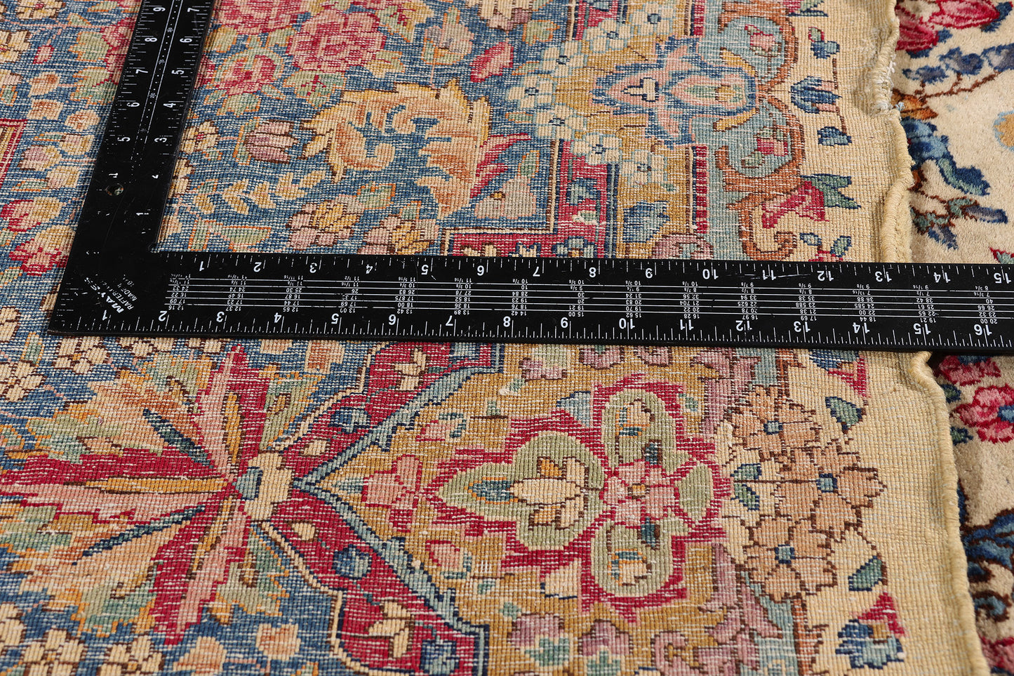 12 x 16 - Ivory Antique Kerman Rug - 79458