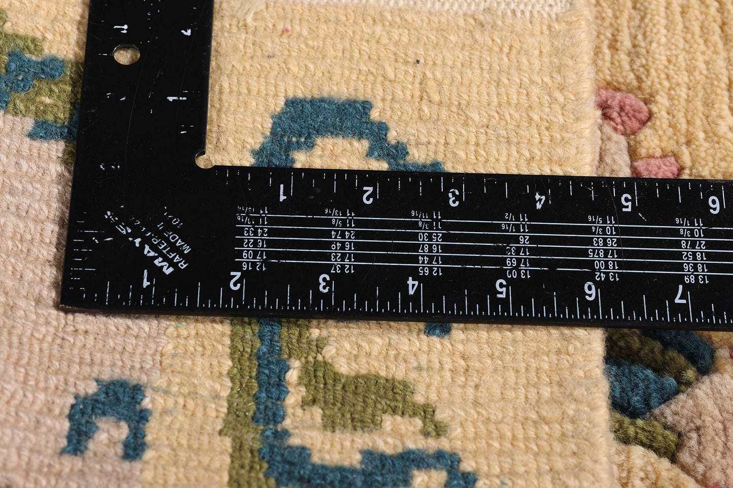 1 x 2 - Beige Vintage Tibetan Rug - 79459