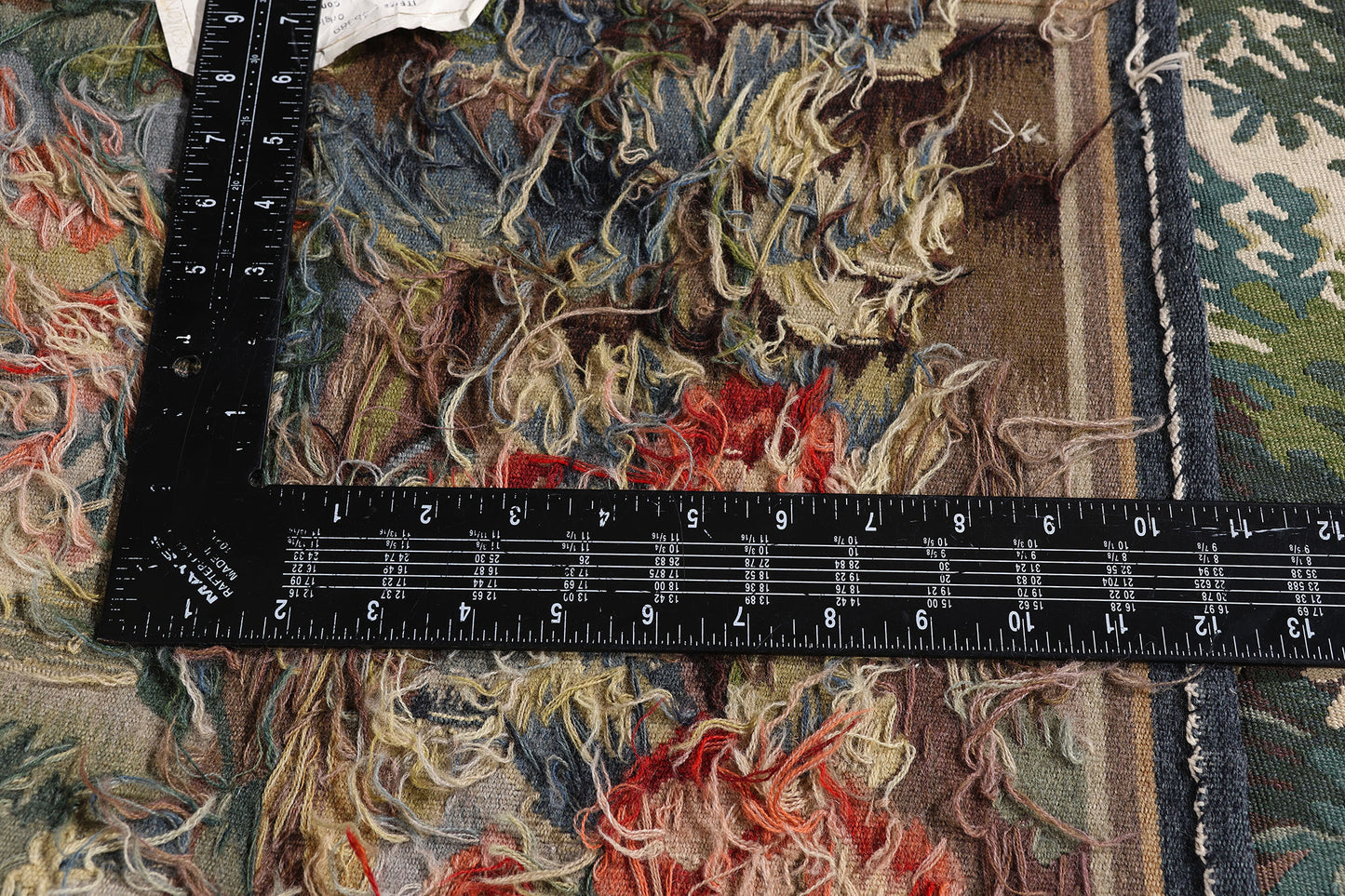 5 x 3 - Green Vintage Chinese Aubusson Tapestry - 79486