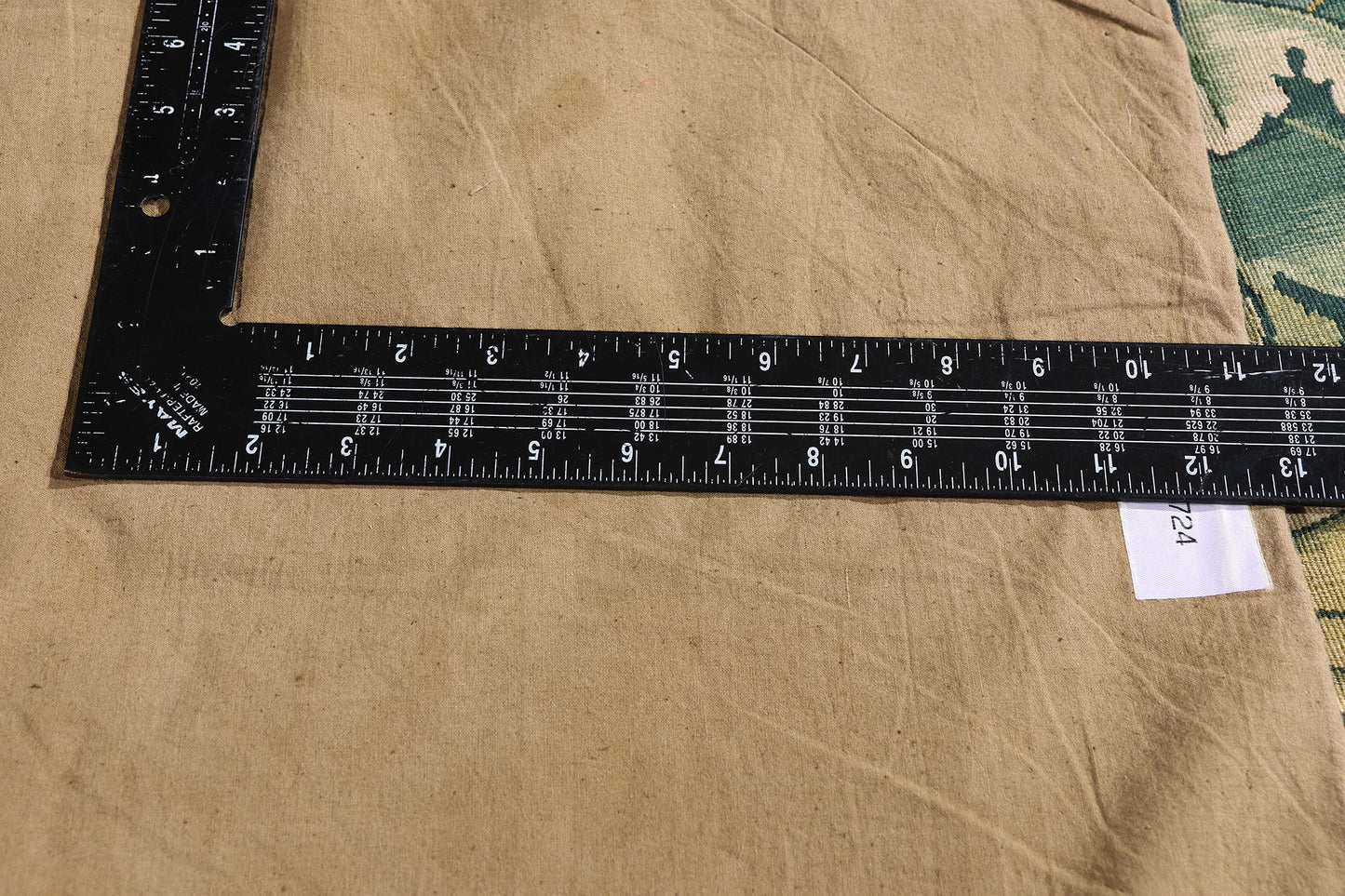 6 x 5 - Green Vintage Chinese Aubusson Tapestry - 79487