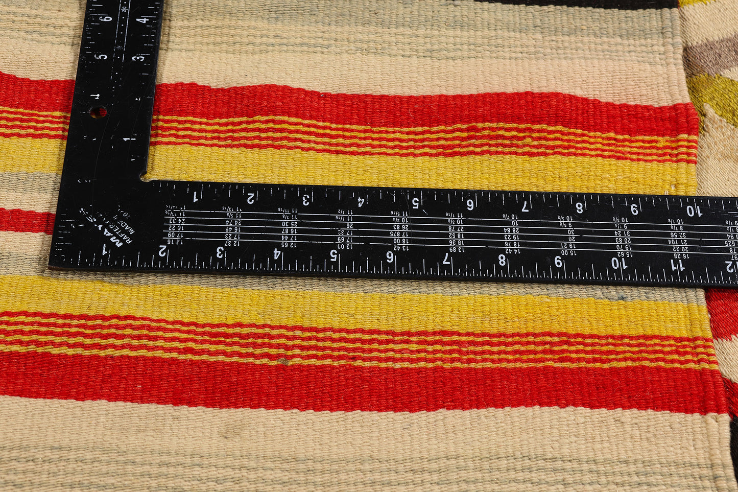 5 x 6 - Multicolor Antique Oaxacan Zapotec Kilim Rug - 79499