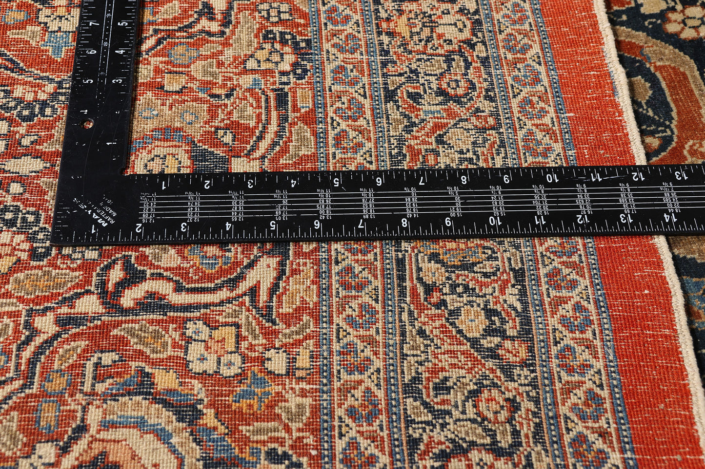 11 x 19 - Beige Vintage Tabriz Rug - 79521