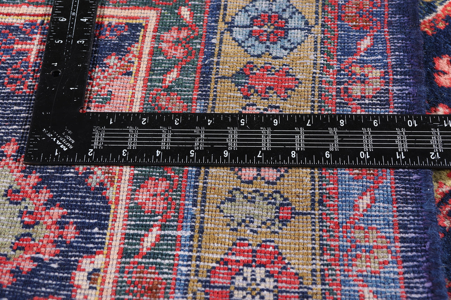 4 x 10 - Navy Blue Vintage Persian Joshegan Rug - 79539