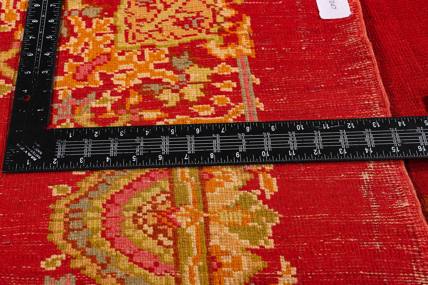 9 x 12 - Red Antique Turkish Oushak Rug - 79547