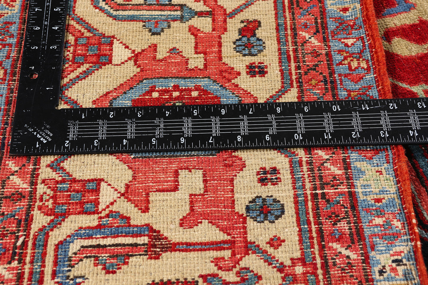 10 x 13 - Red Antique Persian Serapi Rug - 79558