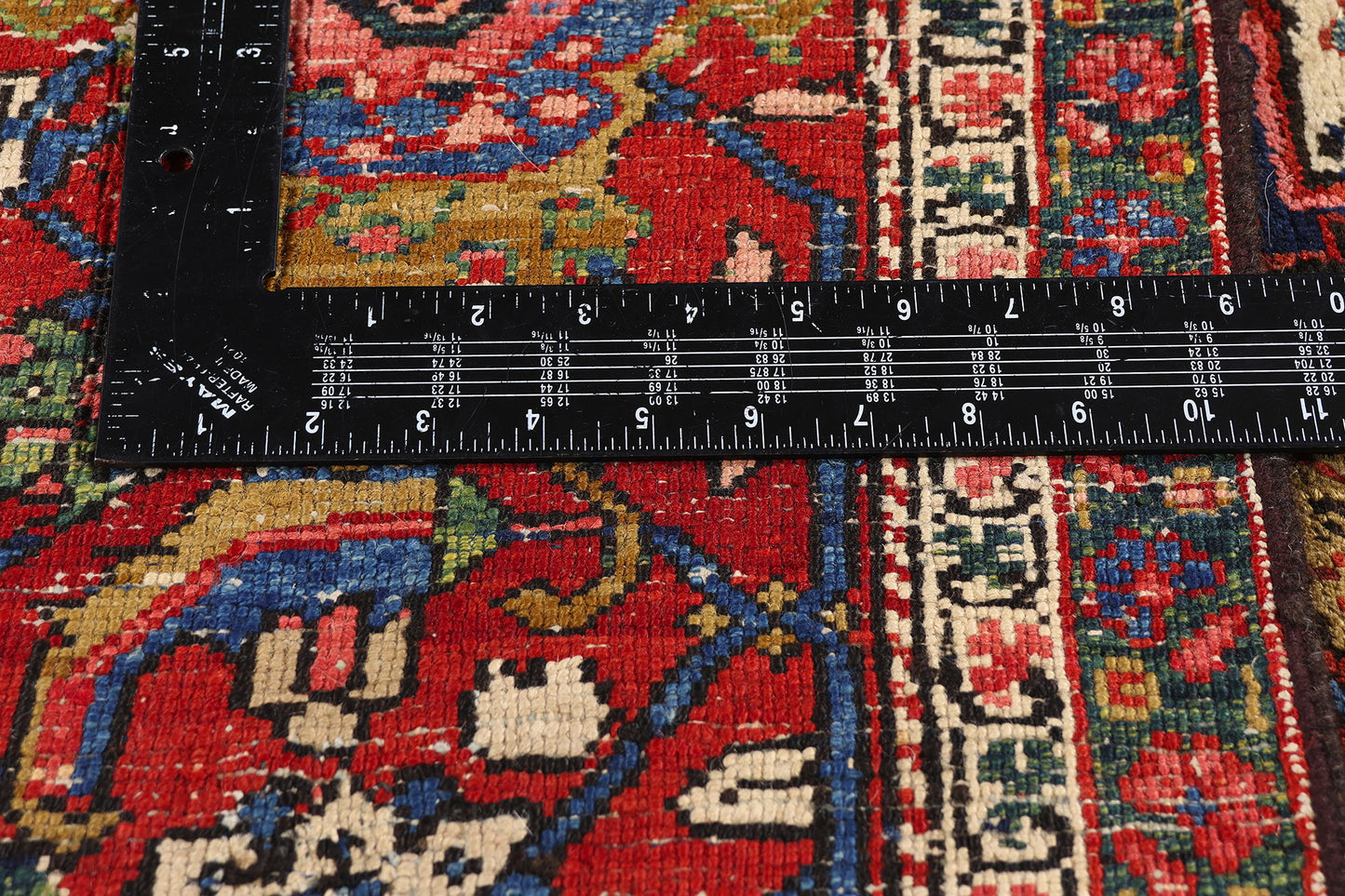 7 x 10 - Red Vintage Persian Heriz Rug - 79563