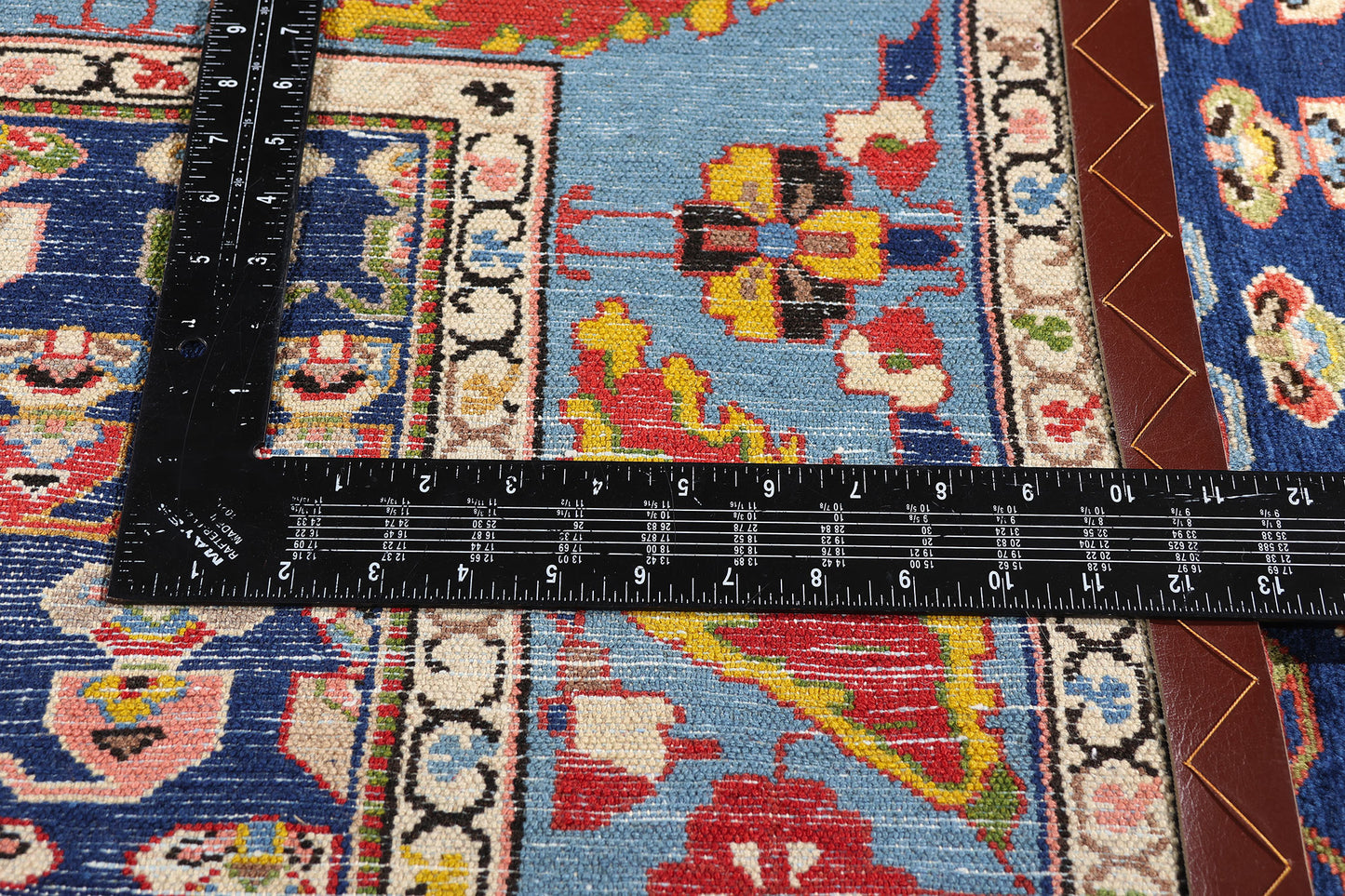 7 x 8 - Navy Blue Vintage Persian Malayer Rug - 79570