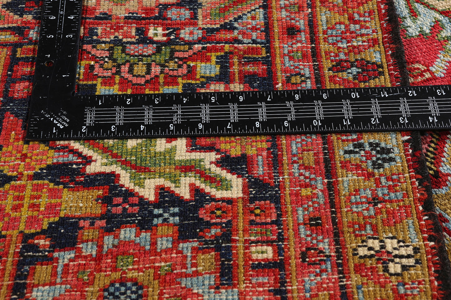 10 x 13 - Red Antique Persian Heriz Rug - 79585