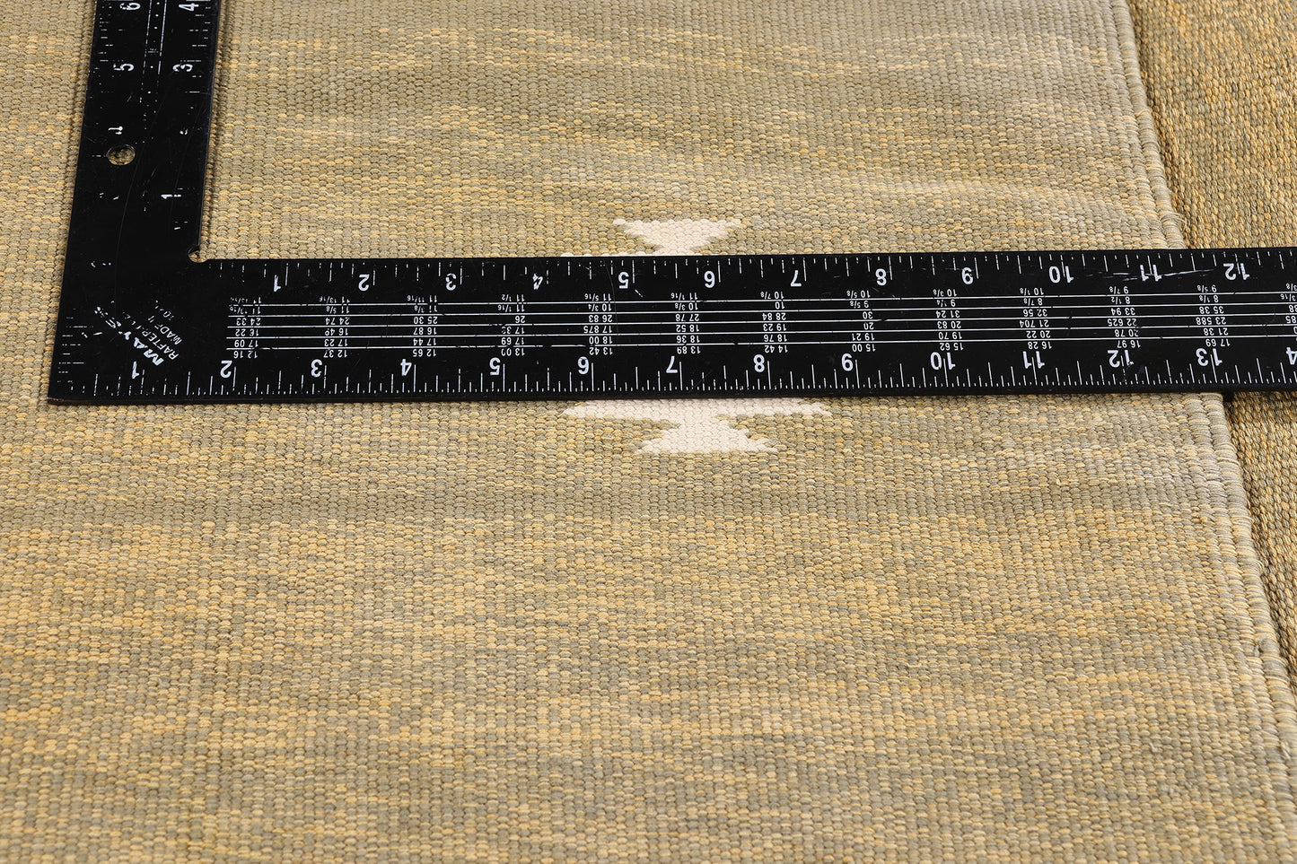 7 x 10 - Tan Vintage Dhurrie Rug - 79613