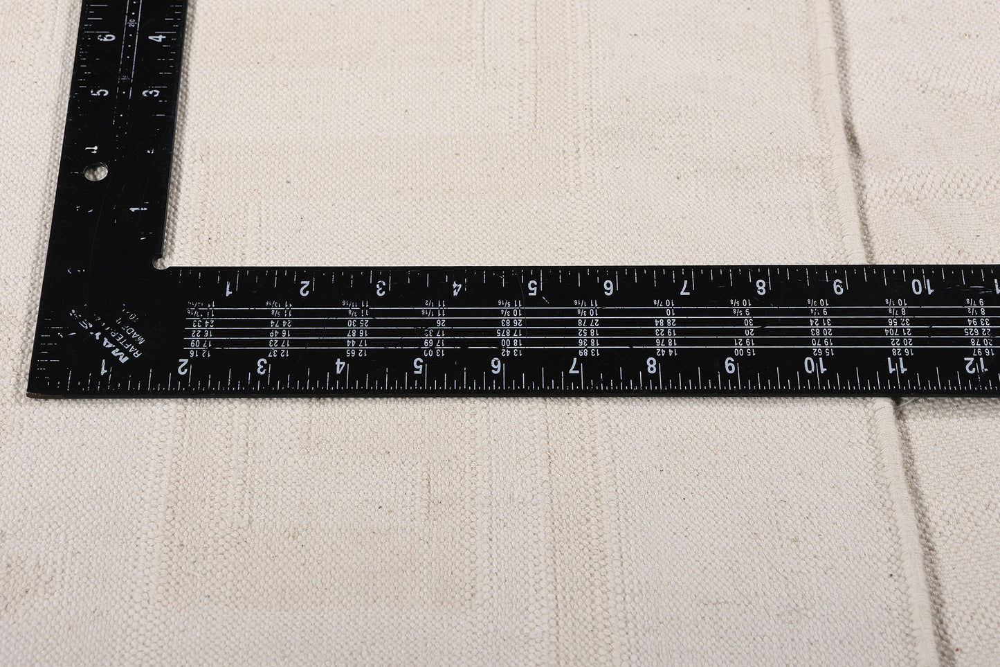 9 x 11 - White Vintage Dhurrie Rug - 79618