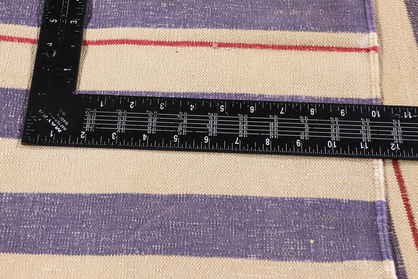 9 x 12 - Purple Vintage Dhurrie Rug - 79619