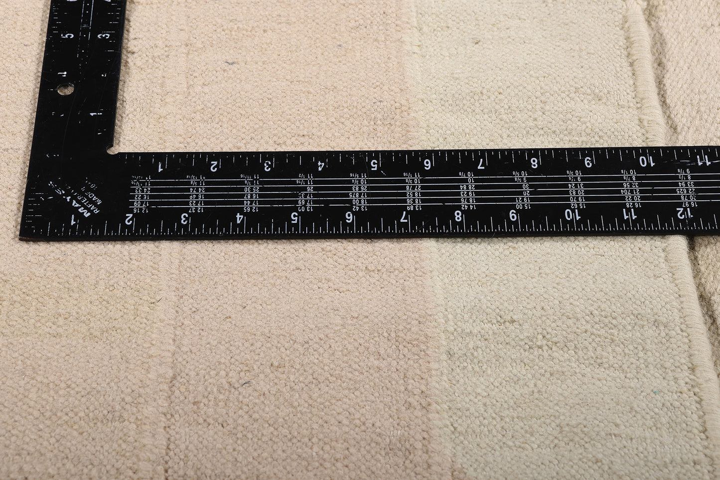 9 x 12 - Beige Vintage Dhurrie Rug - 79624