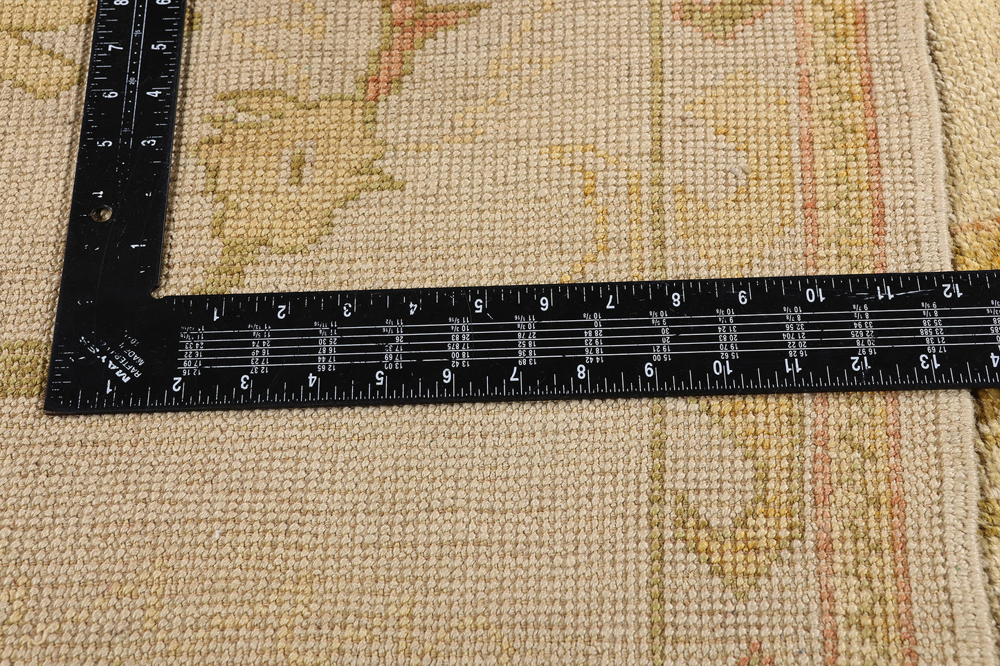 11 x 15 - Tan Vintage Turkish Oushak Rug - 79688