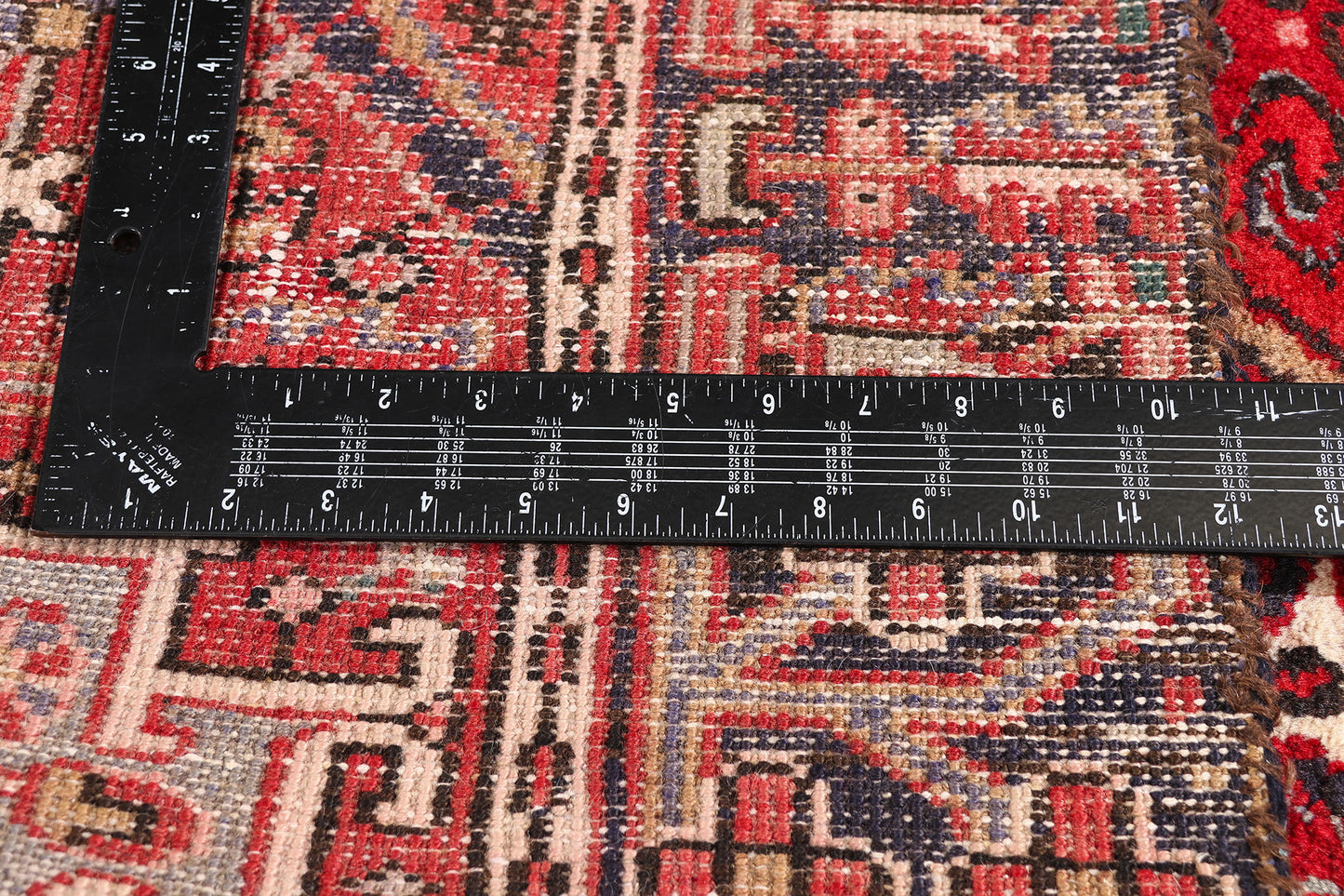 3 x 9 - Red Antique Persian Heriz Rug - 79717