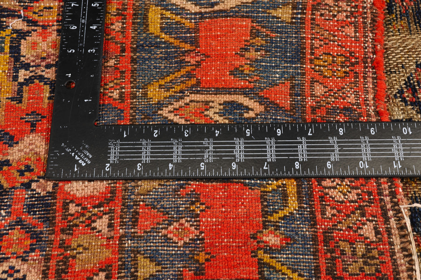 4 x 10 - Navy Blue Antique Persian Malayer Rug - 79720