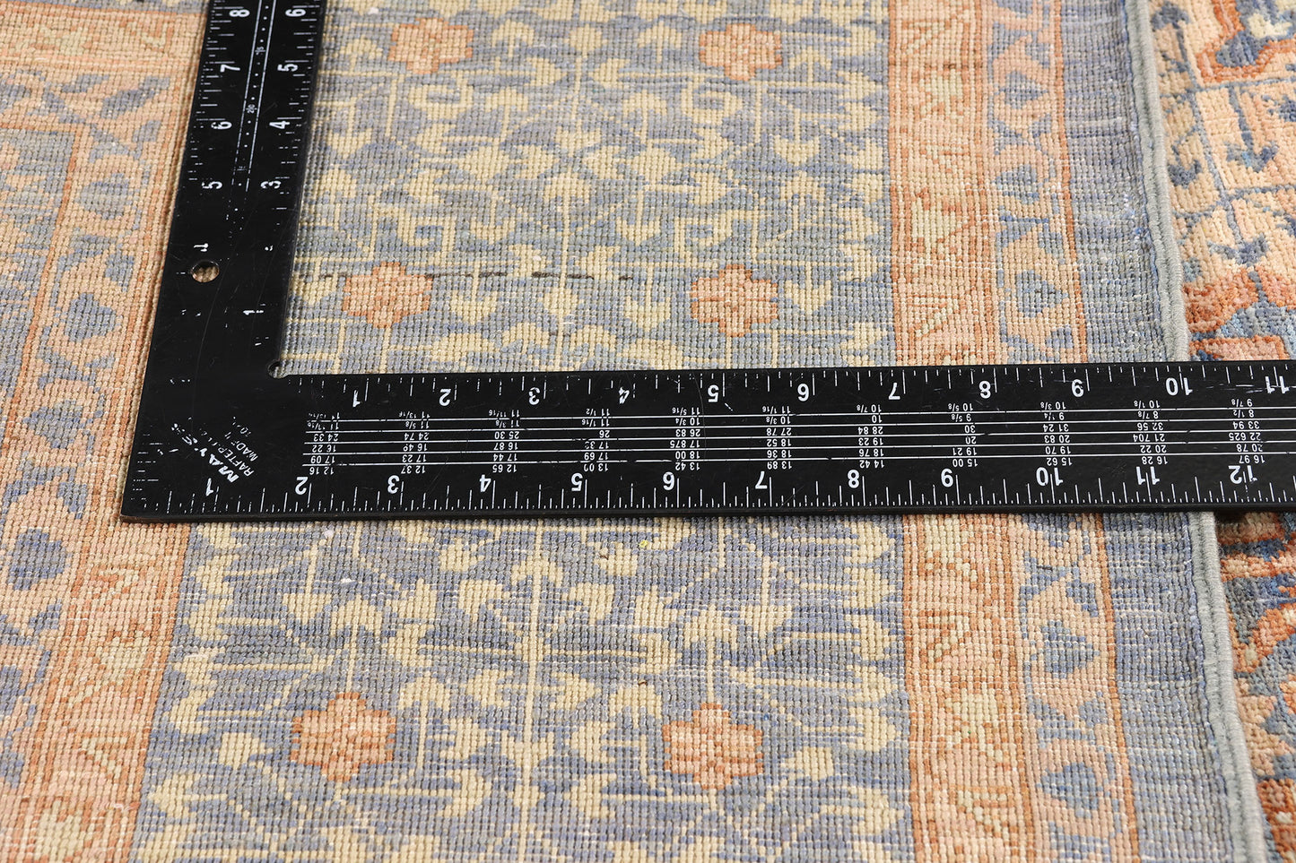 6 x 9 - Blue Vintage Afghani Khotan Rug - 79726