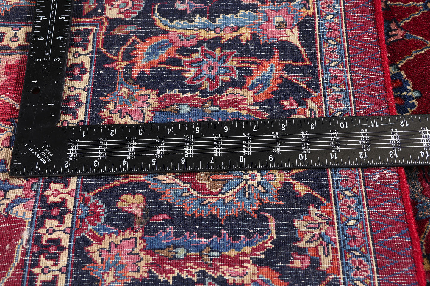 5 x 11 - Burgundy Antique Persian Mashhad Rug - 79745