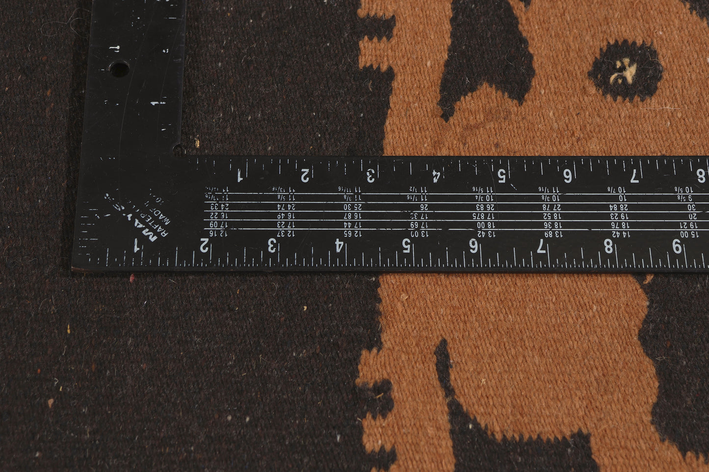 1 x 2 - Brown Vintage Mexican Zapotec Rug - 79804