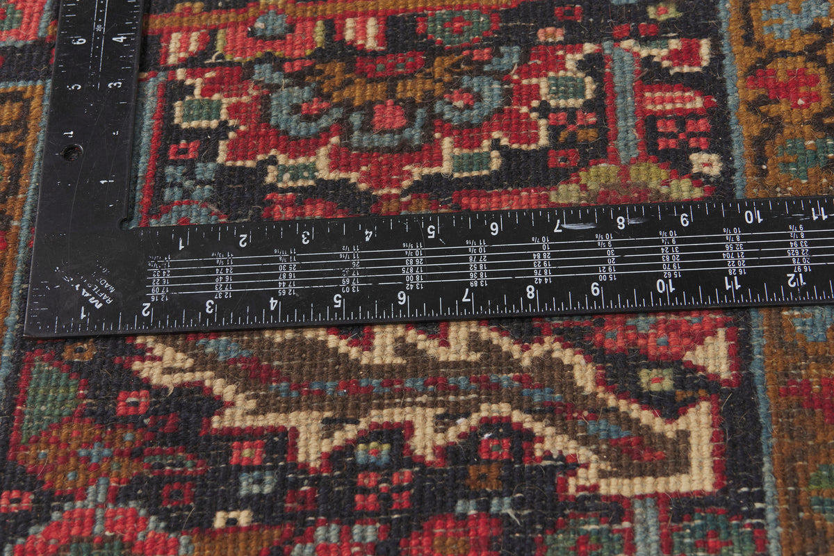 9 x 12 - Red Antique Persian Heriz Rug - 79945