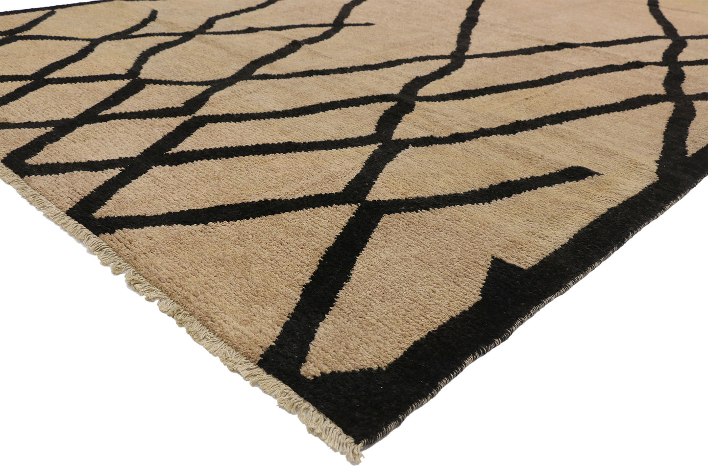8 x 14 - White Pakistani Moroccan Rug - 80460