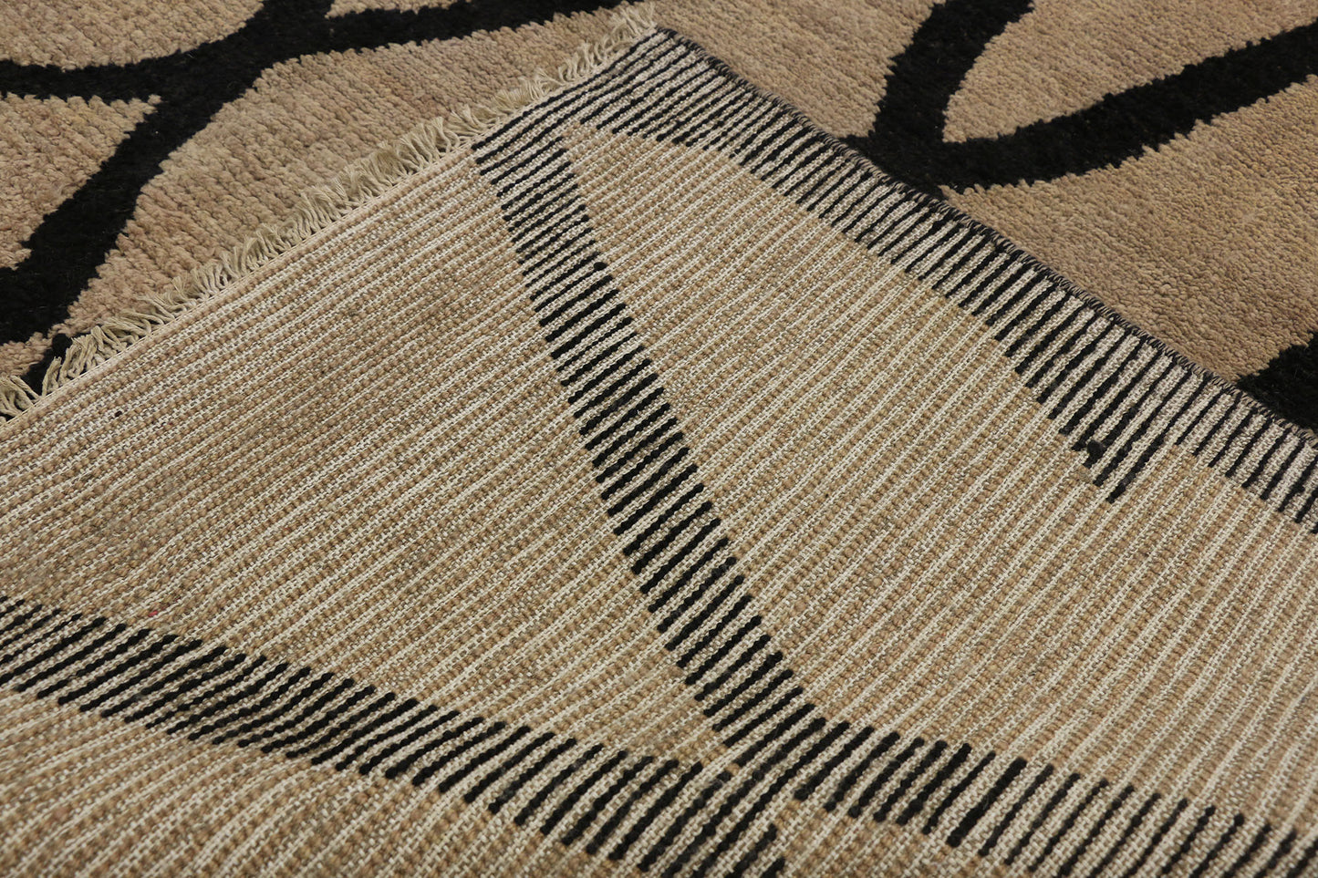 8 x 14 - White Pakistani Moroccan Rug - 80460