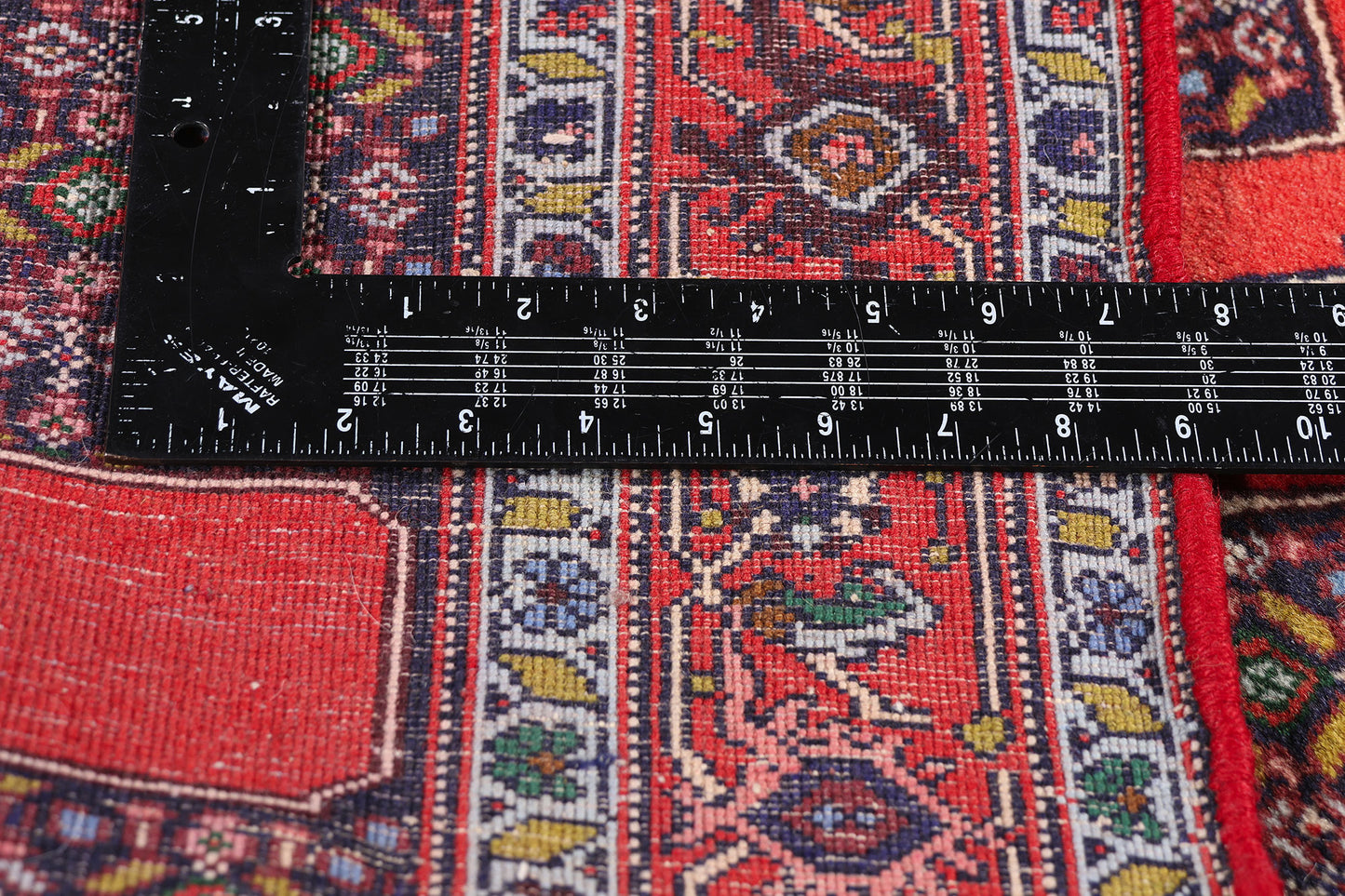 3 x 13 - Red Antique Persian Senneh Rug - 90041