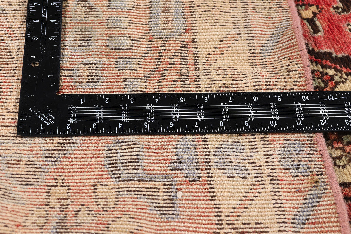 3 x 12 - Red Vintage Persian Hamadan Rug - 90044