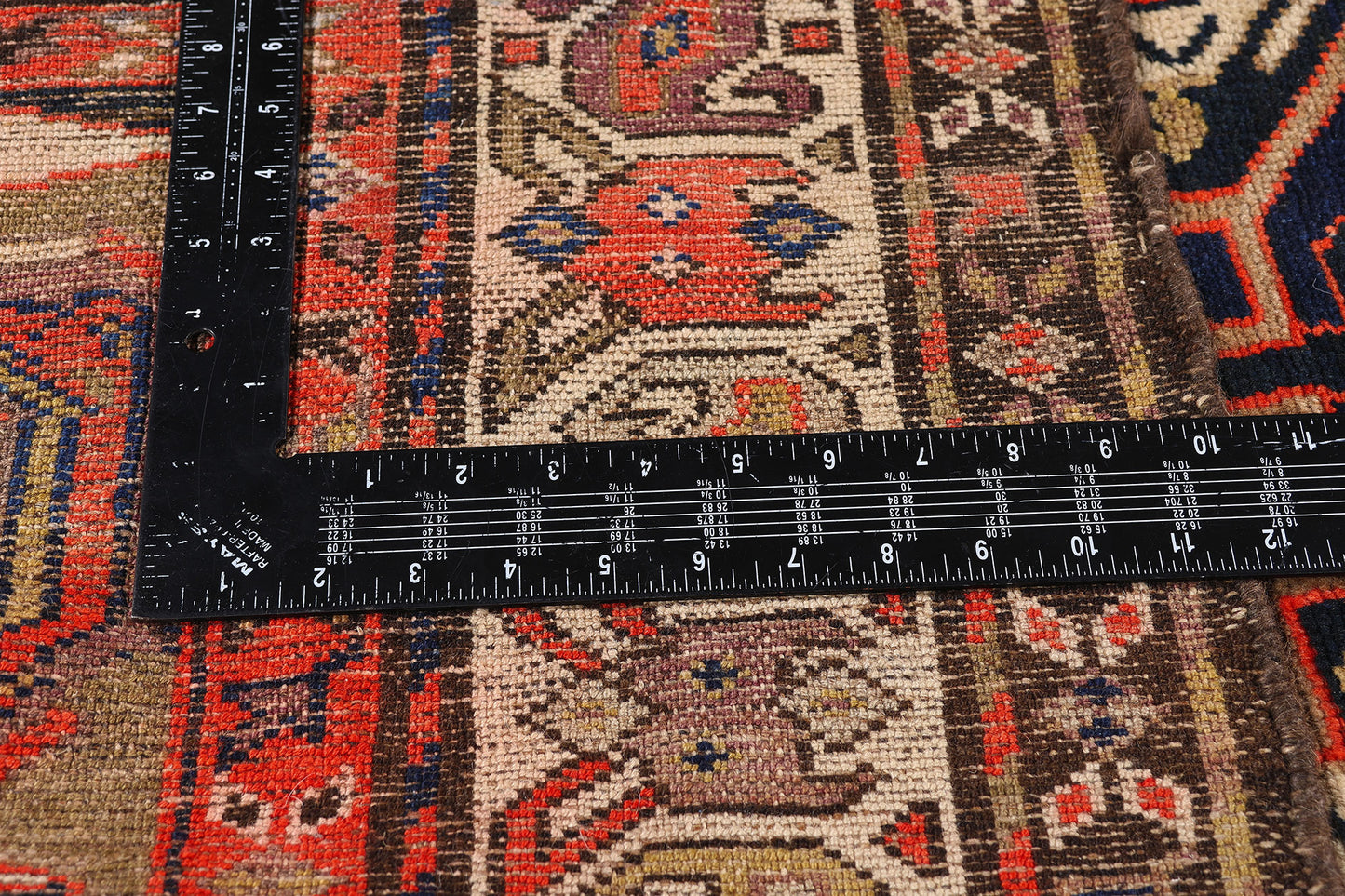 3 x 16 - Navy Blue Antique Persian Malayer Rug - 90046