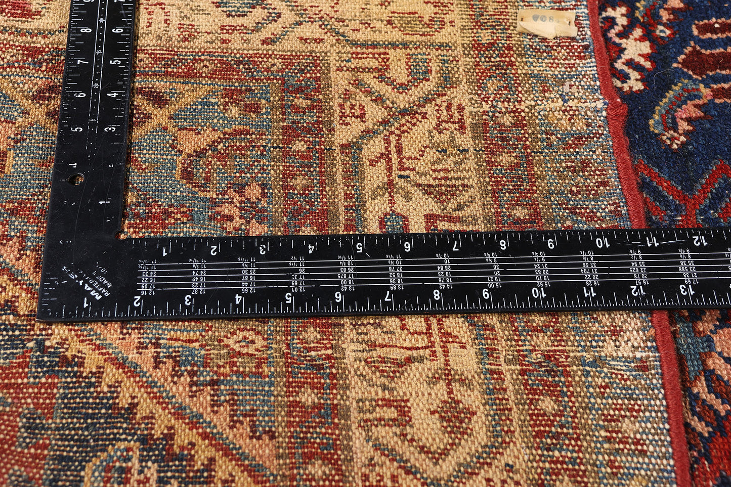 3 x 20 - Navy Blue Antique Persian Malayer Rug - 90052