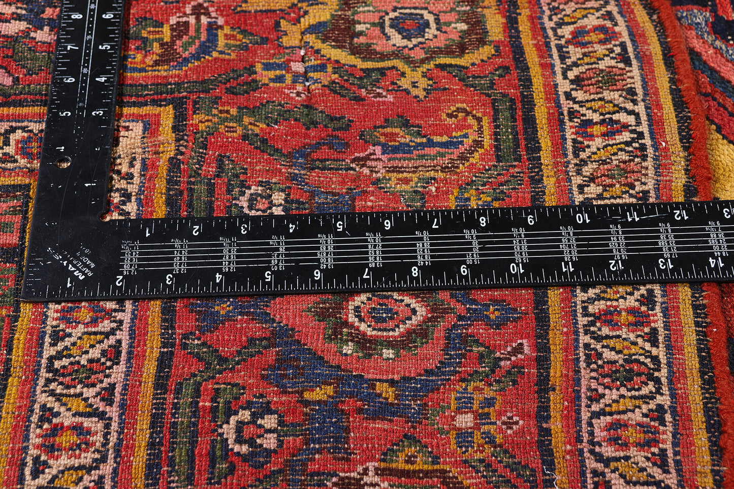 7 x 20 - Navy Blue Antique Persian Kurd Rug - 90054