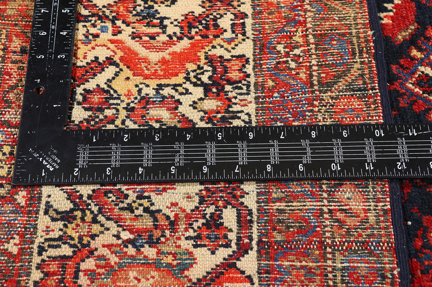 7 x 16 - Navy Blue Antique Persian Malayer Rug - 90056