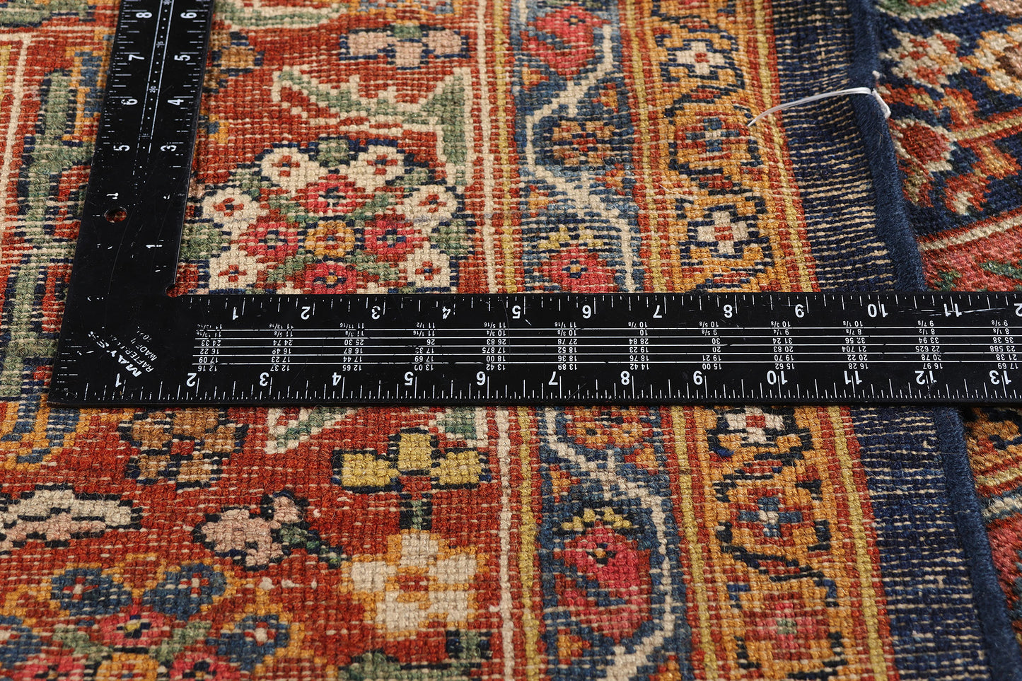 11 x 12 - Navy Blue Antique Persian Mahal Rug - 90060
