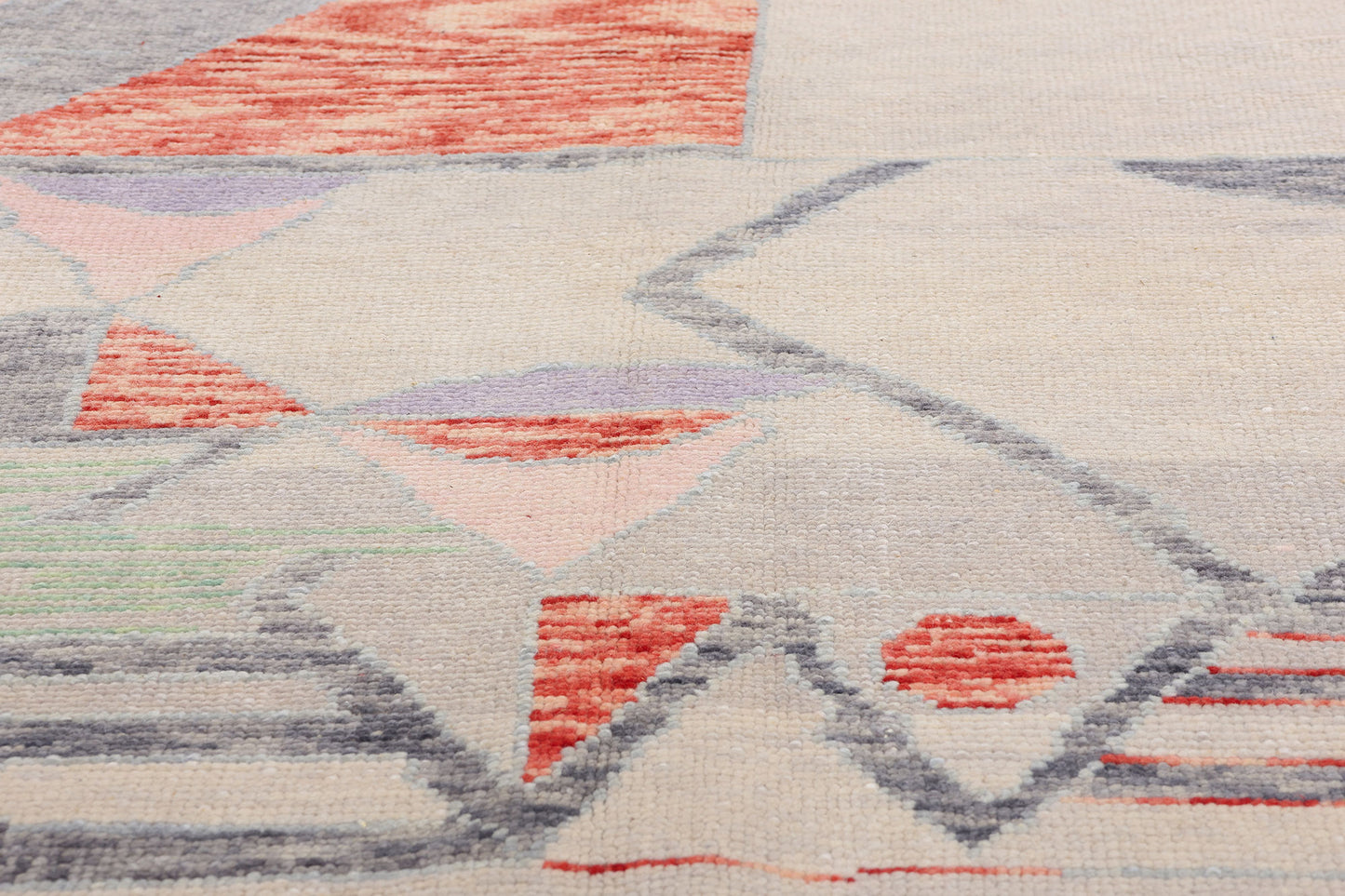 9 x 10 Abstract Strata Turkish Oushak Rug 53982